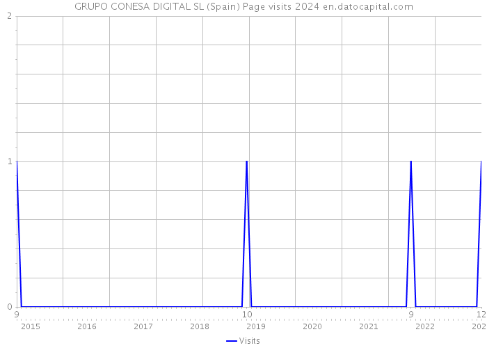 GRUPO CONESA DIGITAL SL (Spain) Page visits 2024 