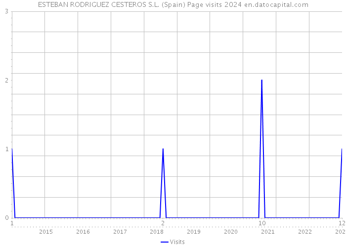 ESTEBAN RODRIGUEZ CESTEROS S.L. (Spain) Page visits 2024 