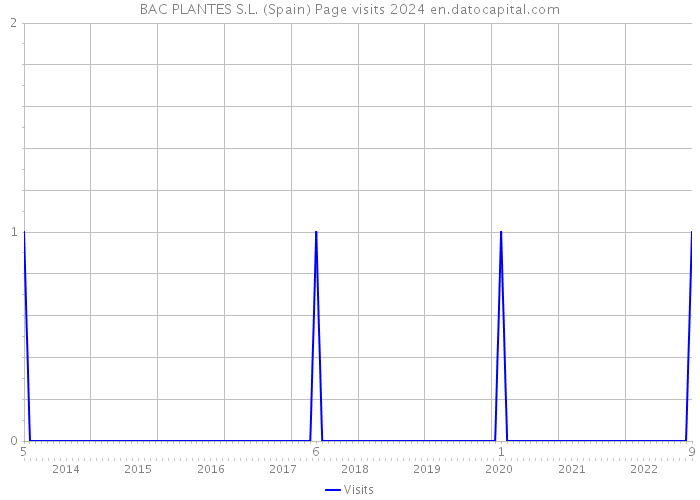 BAC PLANTES S.L. (Spain) Page visits 2024 