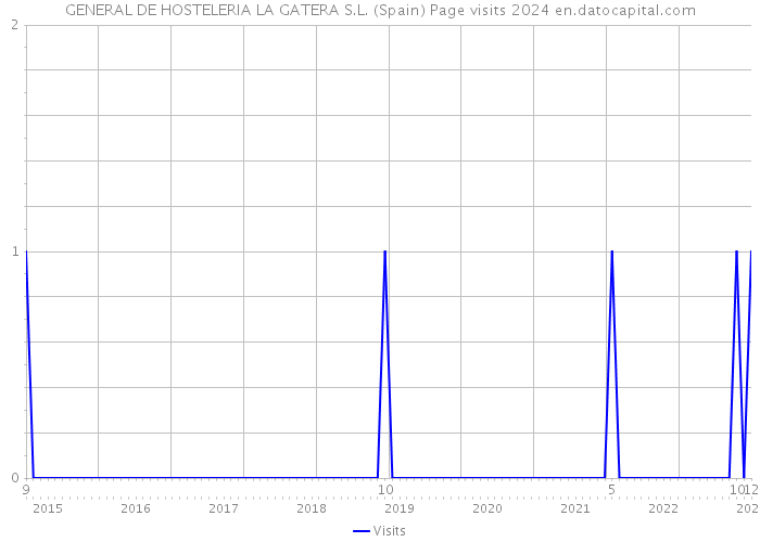 GENERAL DE HOSTELERIA LA GATERA S.L. (Spain) Page visits 2024 
