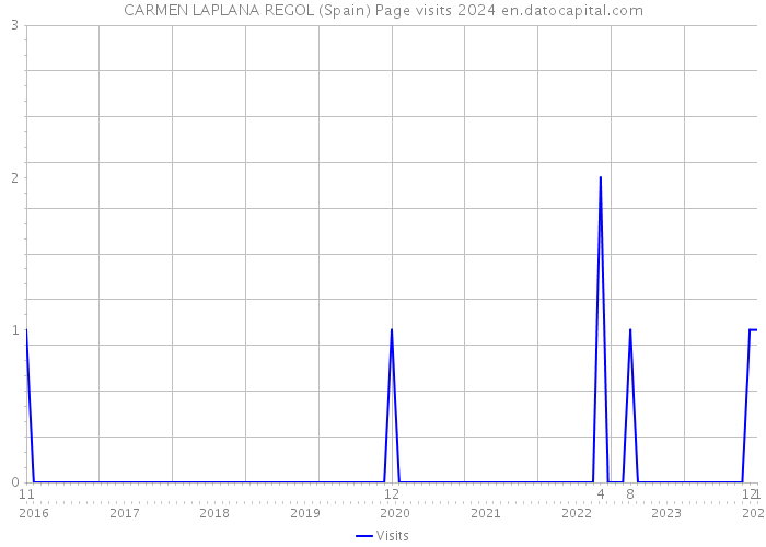 CARMEN LAPLANA REGOL (Spain) Page visits 2024 