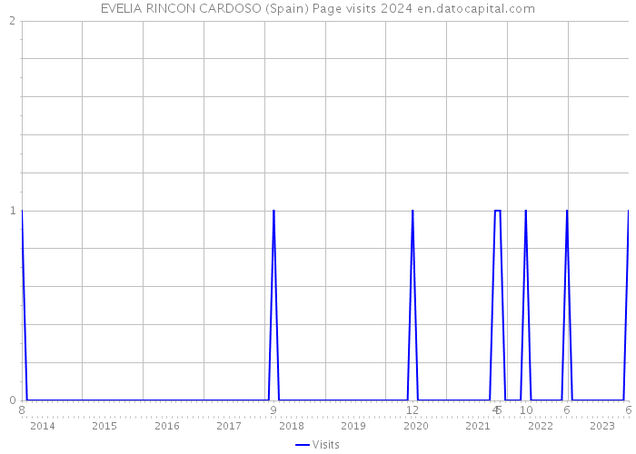 EVELIA RINCON CARDOSO (Spain) Page visits 2024 