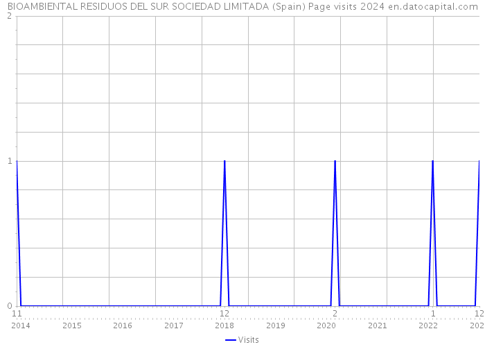 BIOAMBIENTAL RESIDUOS DEL SUR SOCIEDAD LIMITADA (Spain) Page visits 2024 