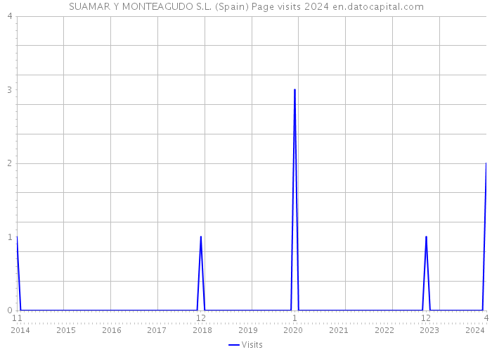 SUAMAR Y MONTEAGUDO S.L. (Spain) Page visits 2024 