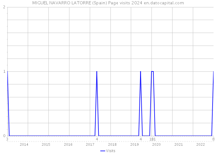 MIGUEL NAVARRO LATORRE (Spain) Page visits 2024 