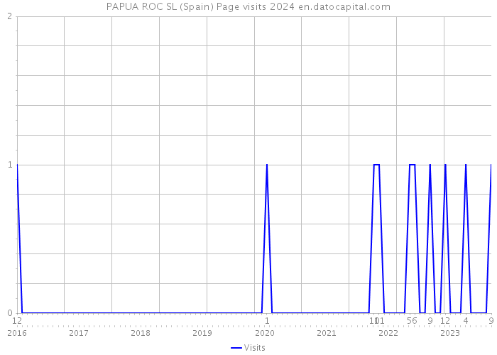 PAPUA ROC SL (Spain) Page visits 2024 