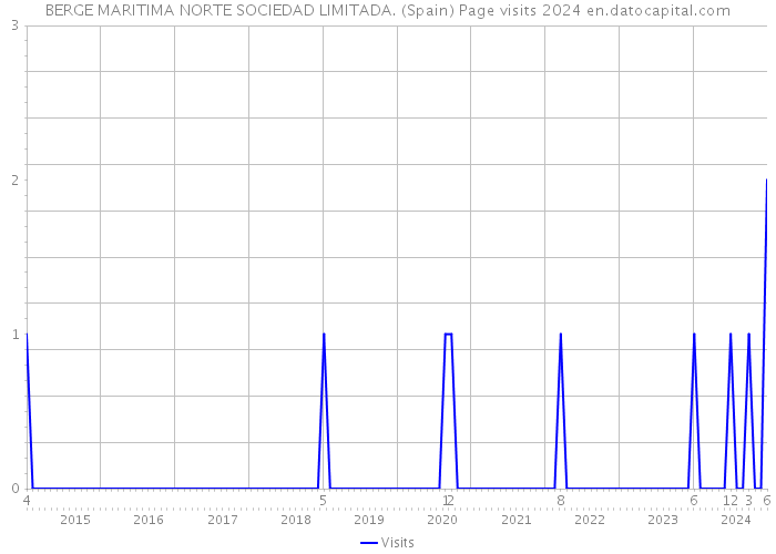 BERGE MARITIMA NORTE SOCIEDAD LIMITADA. (Spain) Page visits 2024 