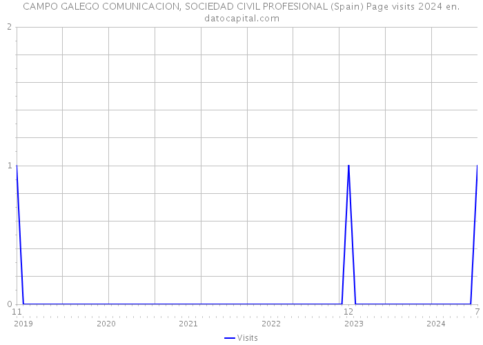 CAMPO GALEGO COMUNICACION, SOCIEDAD CIVIL PROFESIONAL (Spain) Page visits 2024 