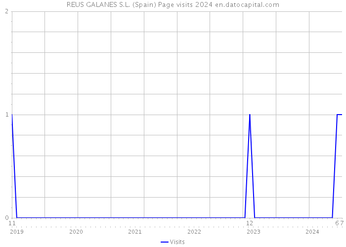 REUS GALANES S.L. (Spain) Page visits 2024 