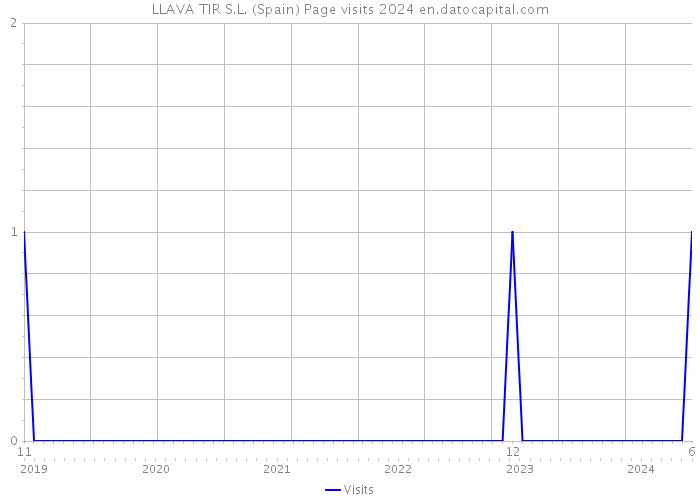 LLAVA TIR S.L. (Spain) Page visits 2024 