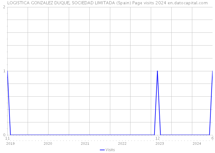 LOGISTICA GONZALEZ DUQUE, SOCIEDAD LIMITADA (Spain) Page visits 2024 