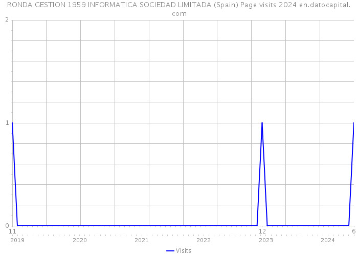 RONDA GESTION 1959 INFORMATICA SOCIEDAD LIMITADA (Spain) Page visits 2024 