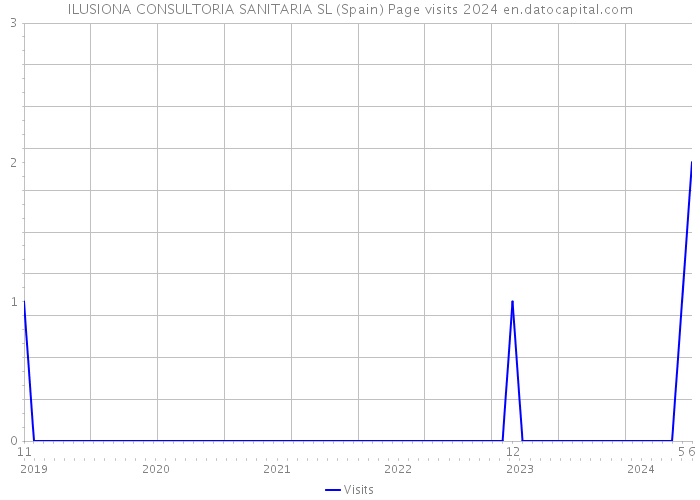 ILUSIONA CONSULTORIA SANITARIA SL (Spain) Page visits 2024 