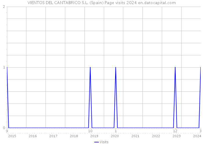 VIENTOS DEL CANTABRICO S.L. (Spain) Page visits 2024 