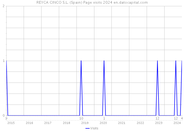 REYCA CINCO S.L. (Spain) Page visits 2024 
