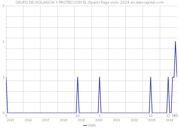 GRUPO DE VIGILANCIA Y PROTECCION SL (Spain) Page visits 2024 