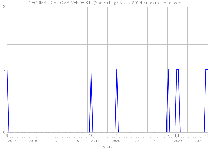 INFORMATICA LOMA VERDE S.L. (Spain) Page visits 2024 