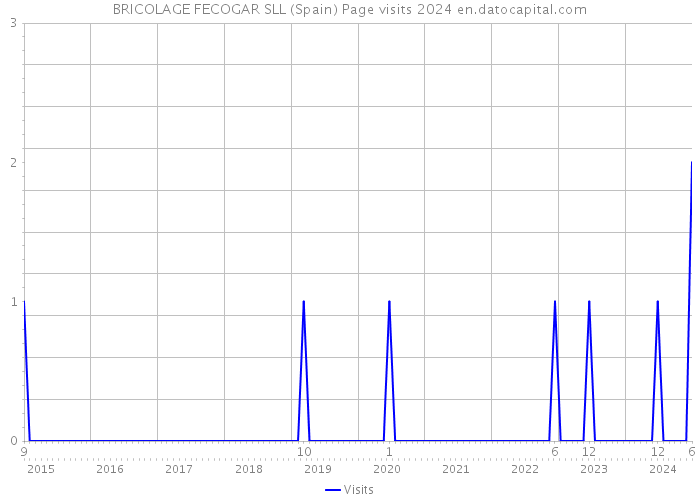 BRICOLAGE FECOGAR SLL (Spain) Page visits 2024 