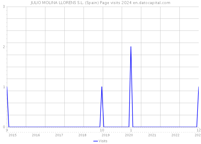 JULIO MOLINA LLORENS S.L. (Spain) Page visits 2024 