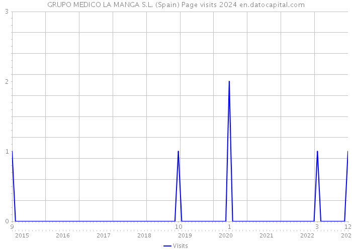 GRUPO MEDICO LA MANGA S.L. (Spain) Page visits 2024 