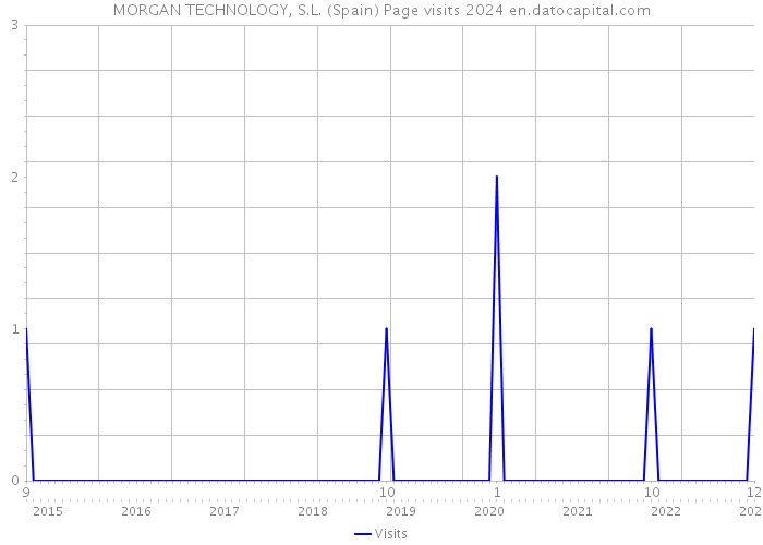 MORGAN TECHNOLOGY, S.L. (Spain) Page visits 2024 