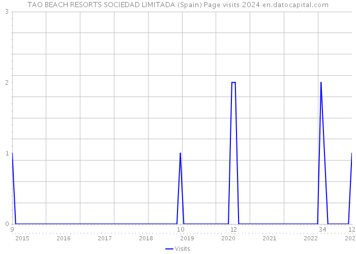 TAO BEACH RESORTS SOCIEDAD LIMITADA (Spain) Page visits 2024 