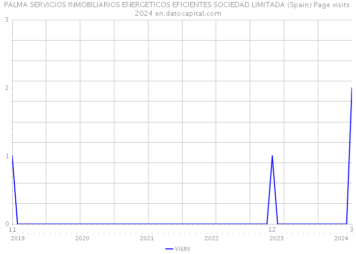 PALMA SERVICIOS INMOBILIARIOS ENERGETICOS EFICIENTES SOCIEDAD LIMITADA (Spain) Page visits 2024 