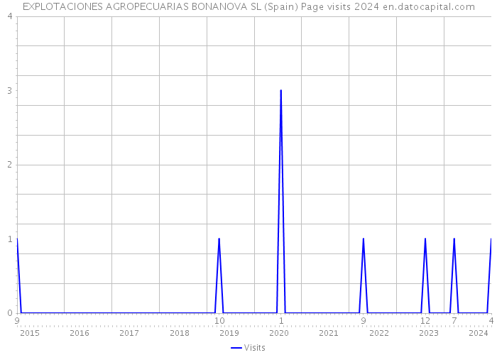 EXPLOTACIONES AGROPECUARIAS BONANOVA SL (Spain) Page visits 2024 