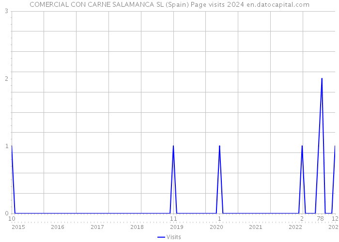 COMERCIAL CON CARNE SALAMANCA SL (Spain) Page visits 2024 