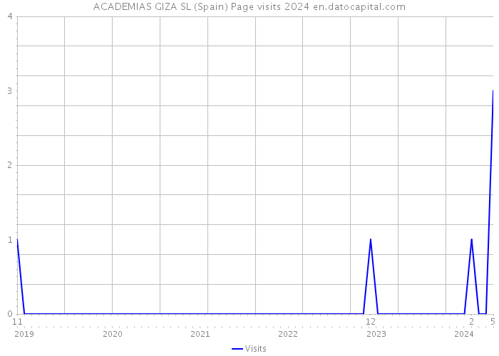 ACADEMIAS GIZA SL (Spain) Page visits 2024 