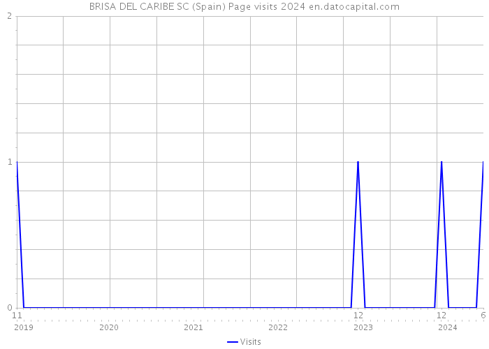 BRISA DEL CARIBE SC (Spain) Page visits 2024 
