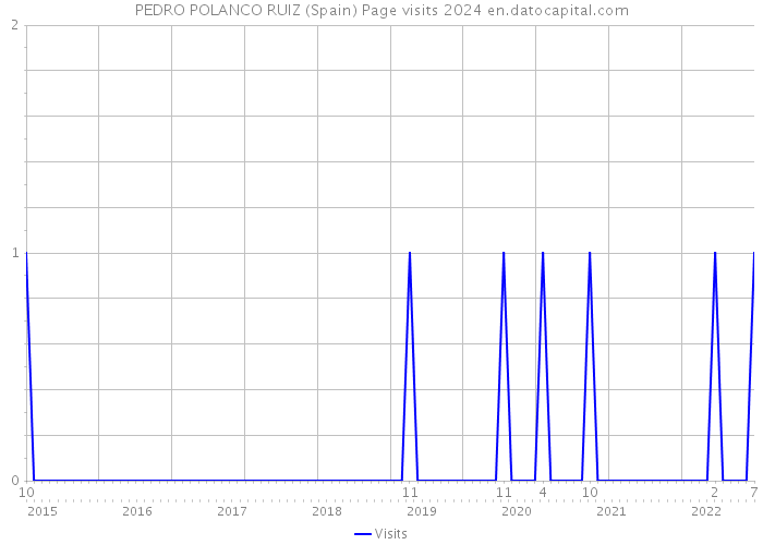 PEDRO POLANCO RUIZ (Spain) Page visits 2024 