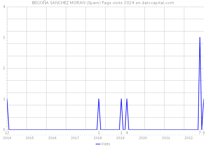 BEGOÑA SANCHEZ MORAN (Spain) Page visits 2024 