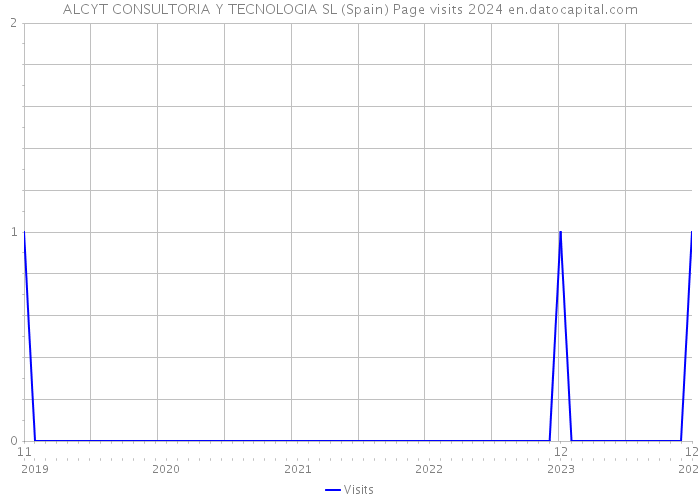 ALCYT CONSULTORIA Y TECNOLOGIA SL (Spain) Page visits 2024 