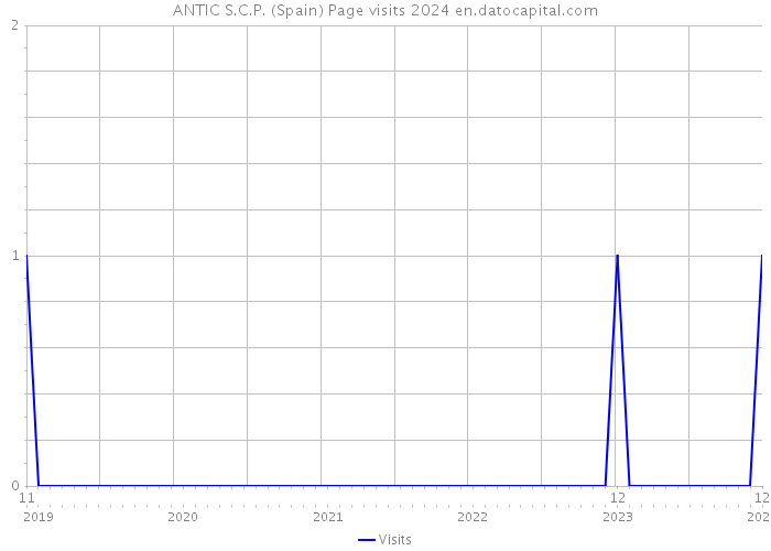 ANTIC S.C.P. (Spain) Page visits 2024 
