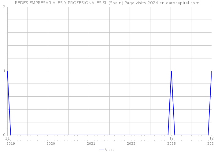 REDES EMPRESARIALES Y PROFESIONALES SL (Spain) Page visits 2024 