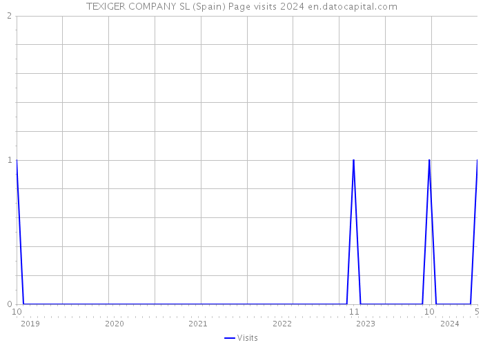 TEXIGER COMPANY SL (Spain) Page visits 2024 