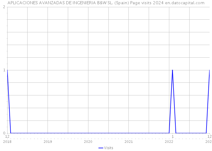 APLICACIONES AVANZADAS DE INGENIERIA B&W SL. (Spain) Page visits 2024 