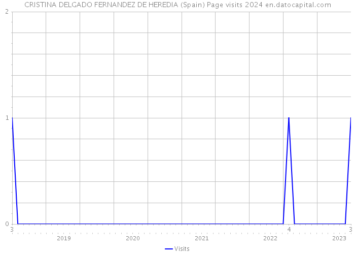 CRISTINA DELGADO FERNANDEZ DE HEREDIA (Spain) Page visits 2024 