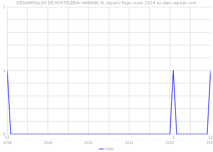 DESARROLLOS DE HOSTELERIA HABANA SL (Spain) Page visits 2024 