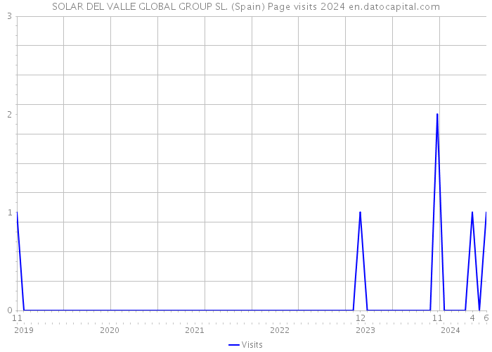 SOLAR DEL VALLE GLOBAL GROUP SL. (Spain) Page visits 2024 
