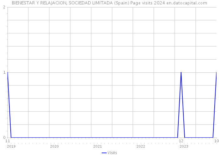 BIENESTAR Y RELAJACION, SOCIEDAD LIMITADA (Spain) Page visits 2024 