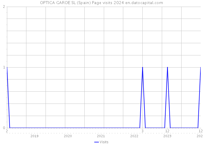 OPTICA GAROE SL (Spain) Page visits 2024 