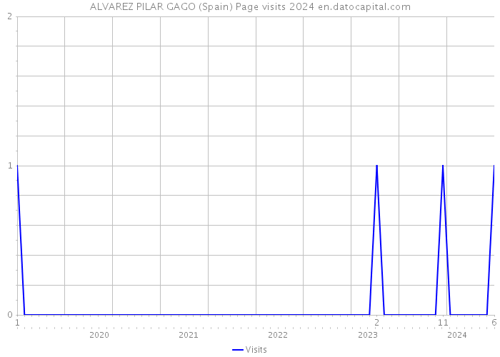 ALVAREZ PILAR GAGO (Spain) Page visits 2024 