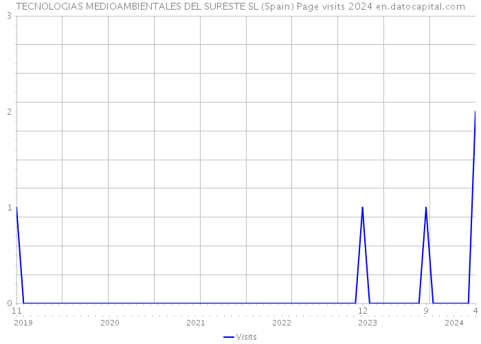 TECNOLOGIAS MEDIOAMBIENTALES DEL SURESTE SL (Spain) Page visits 2024 