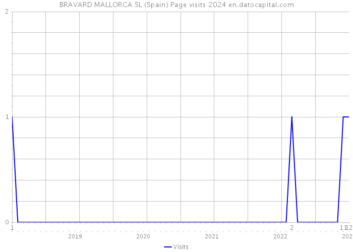 BRAVARD MALLORCA SL (Spain) Page visits 2024 
