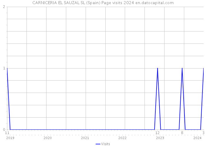 CARNICERIA EL SAUZAL SL (Spain) Page visits 2024 