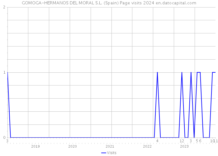 GOMOGA-HERMANOS DEL MORAL S.L. (Spain) Page visits 2024 