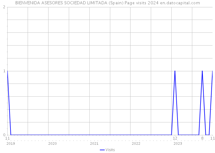 BIENVENIDA ASESORES SOCIEDAD LIMITADA (Spain) Page visits 2024 