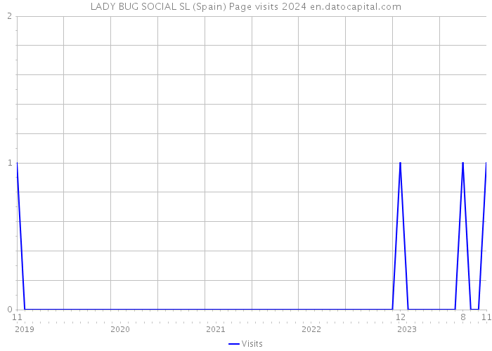 LADY BUG SOCIAL SL (Spain) Page visits 2024 